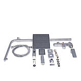 Душова система для кабіни Qtap Capricorn на три споживачі (з виливом) 53103KNC Chrome, фото 7