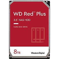 Накопичувач HDD SATA 8.0TB WD Red Plus 5640rpm 256MB (WD80EFPX)