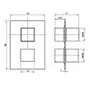 Змішувач для душу вбудований TOPAZ ODISS TO 08117-L03-BL-TT (000022275), фото 8