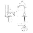 Змішувач для кухні Kroner KRM Odra — C032RED, фото 2