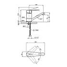 Змішувач для раковини Kroner KRM Odra — C012, фото 2