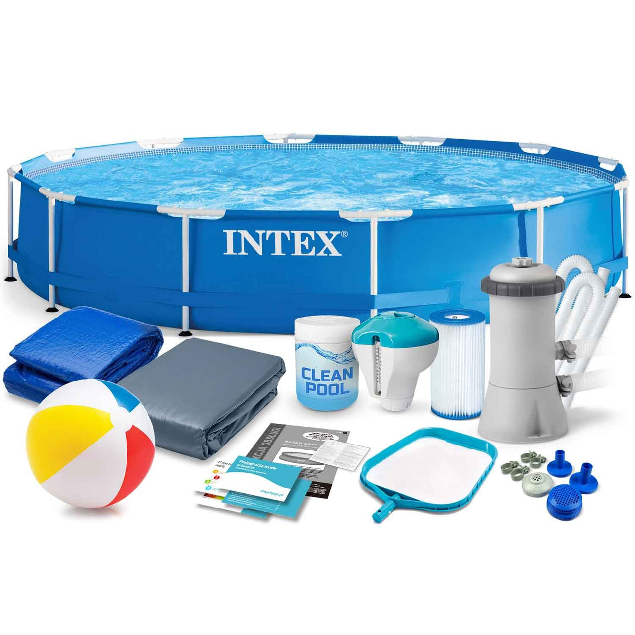 Басейн каркасний 15в1 INTEX 28202, 305 х 76 см, синій, фото 1