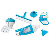 Басейн каркасний овальний 21в1 INTEX 26798, 610 x 305 x 122 см, сірий  + машина для створення бульбашок, фото 7