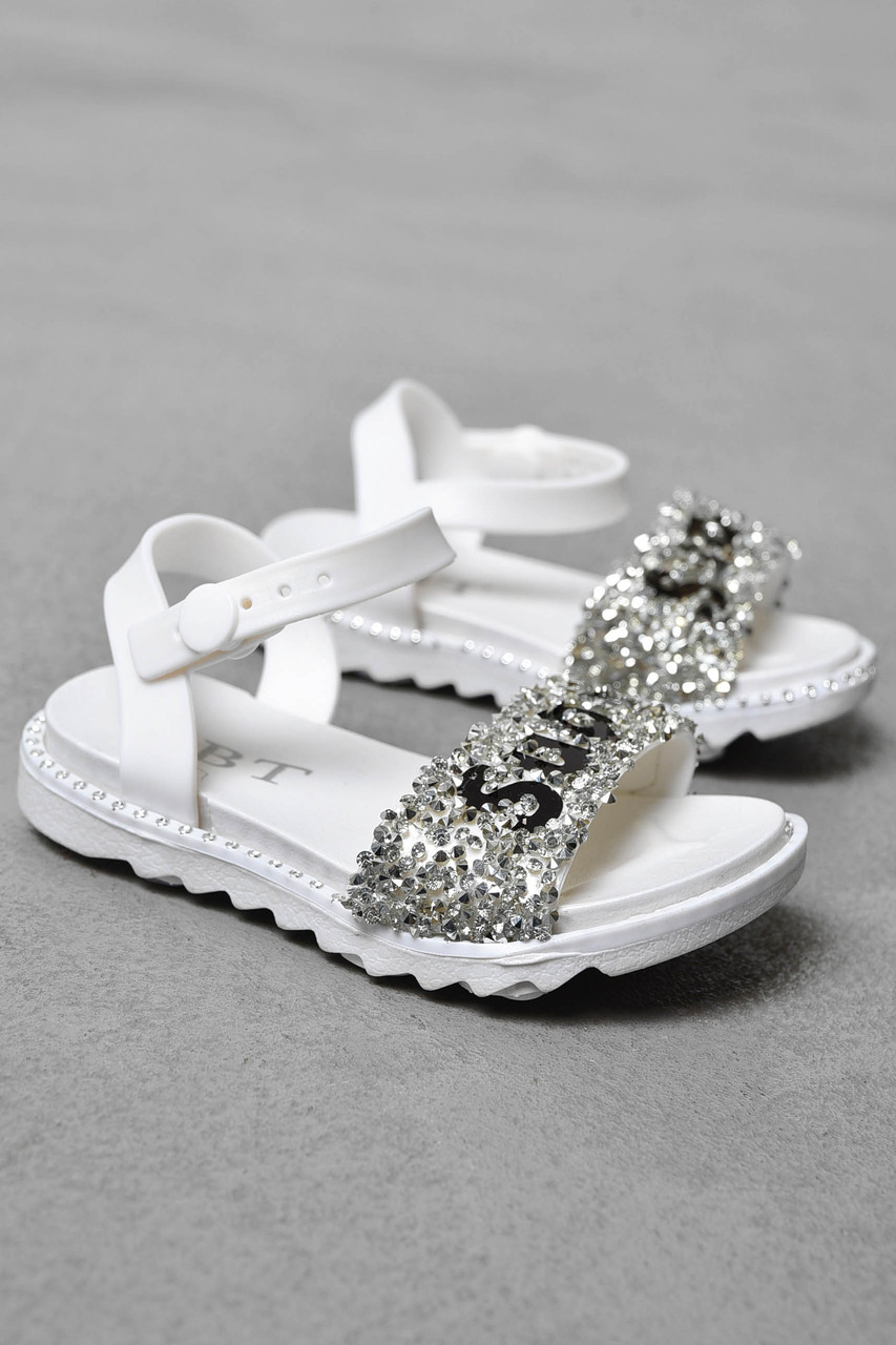 Босоніжки дитячі силіконові білого кольору 199994T Безкоштовна доставка, фото 1