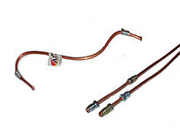 Гальмівна трубка мідна 400 мм. d6 (ГАЗ 53, УАЗ, Волга, М 412) штуцер м12х1