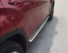 Бокові пороги для BMW X6 F-16 (2014-2019) Cixtai Алюміній + пластик (2 шт)