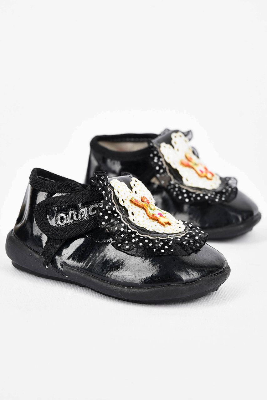 Пінетки дитячі чорного кольору 200081P, фото 1