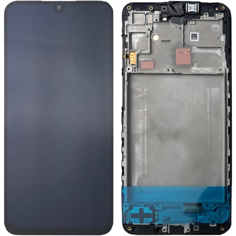 Дисплей Samsung SM-A165 Galaxy A16 4G 2024 у зборі з сенсором і рамкою black service orig