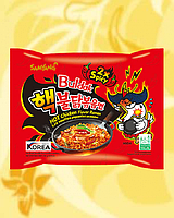 Локшина Buldak 2*spicy, Локшина Buldak 2*spicy, Buldak noodles 2*spicy, Samyang, Певденна Корея, Ч