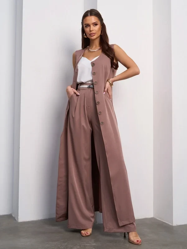 Костюми ISSA PLUS 15119 S коричневі, фото 1