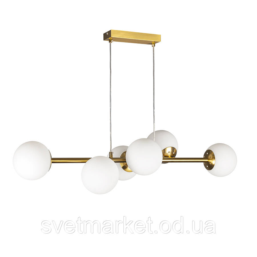 Сучасна підвісна люстра у бронзовому кольорі 7521010-6 AGD+WH (BRONZE), фото 1