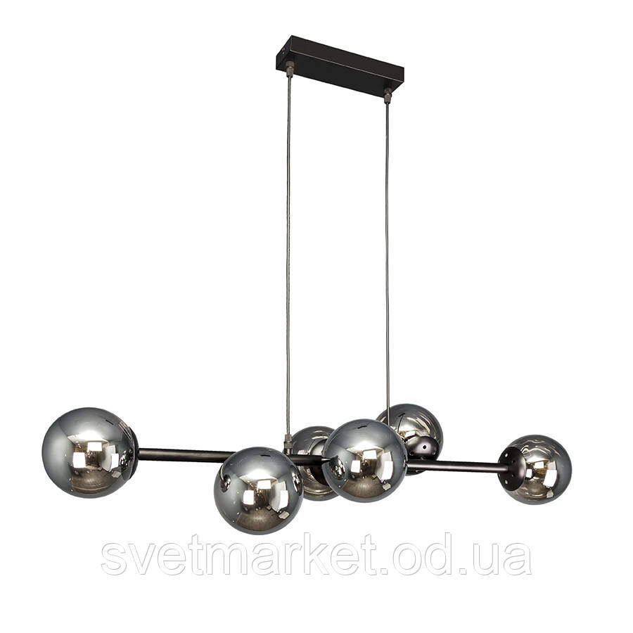 Підвісна стильна люстра 7521010-6 BK+BK, фото 1