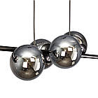 Підвісна стильна люстра 7521010-6 BK+BK, фото 3