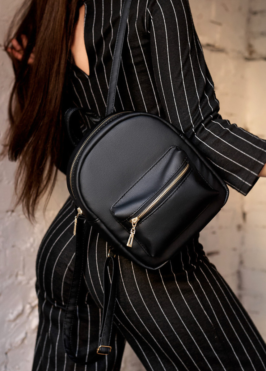 Жіночий рюкзак високої якості українського виробництваСтиль, чорний 5062554