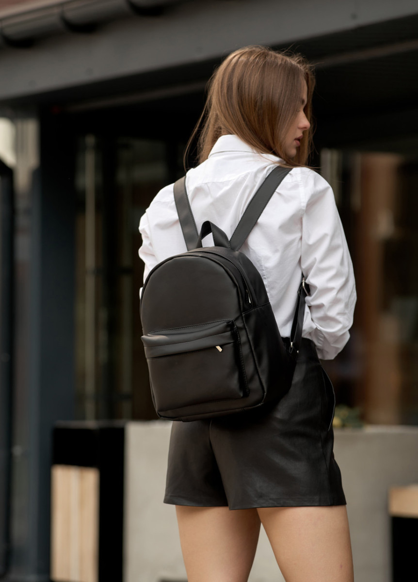 Жіночий рюкзак високої якості українського виробництваСтиль   -  чорний 5062289