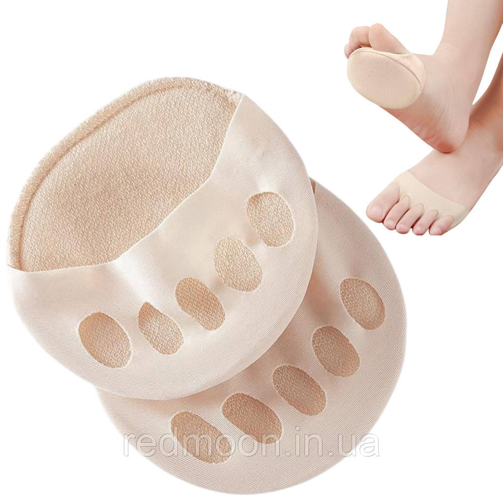 Жіночі шкарпетки від мозолів та натоптишів, Універсальний розмір / Бавовняні шкарпетки для стоп / Напівноски, фото 1