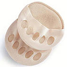 Жіночі шкарпетки від мозолів та натоптишів, Універсальний розмір / Бавовняні шкарпетки для стоп / Напівноски, фото 5