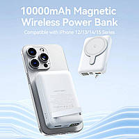 Зовнішній акумулятор Vention 10000mAh Magnetic Wireless Power Bank (USB-C + Lightning + USB-C + USB-A