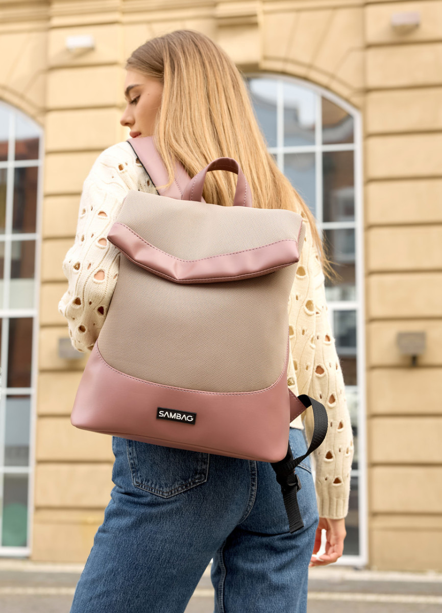 Жіночий рюкзак високої якості українського виробництваСтиль - рожевий 5062286, фото 1