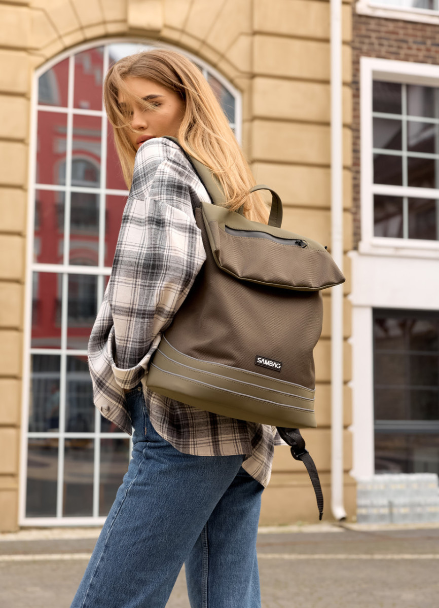 Жіночий рюкзак високої якості українського виробництваСтиль - хакі 5062807