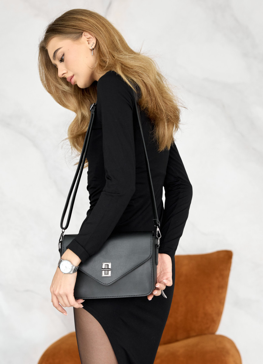 Жіноча сумка від українського виробника, високої якості чорна 5062823