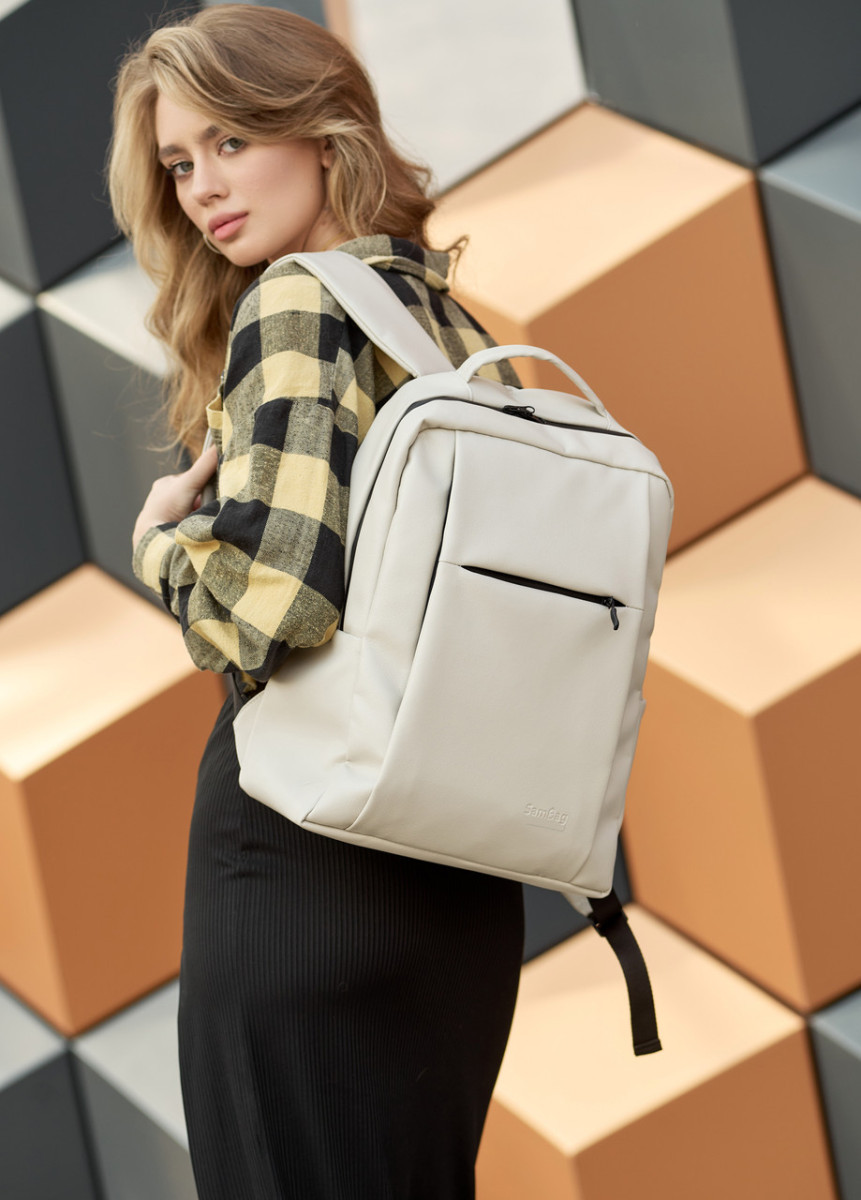 Жіночий рюкзак високої якості українського виробництваТОП продажу, сірий 5062622, фото 1