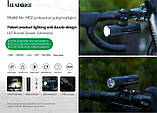 Велосипедний ліхтарик LEADBIKE M02-OSRAM 400LM акумулятор 2000 mAh waterproof children lock Type-C USB, фото 9