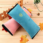 Подушка на ремінь безпеки в авто, 28х12см, Блакитний / Подушка адаптер ременя безпеки для дітей, фото 10