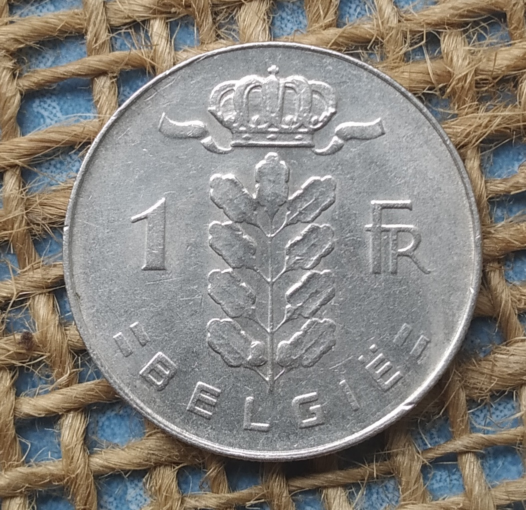 1 франк 1973 року. Бельгiя