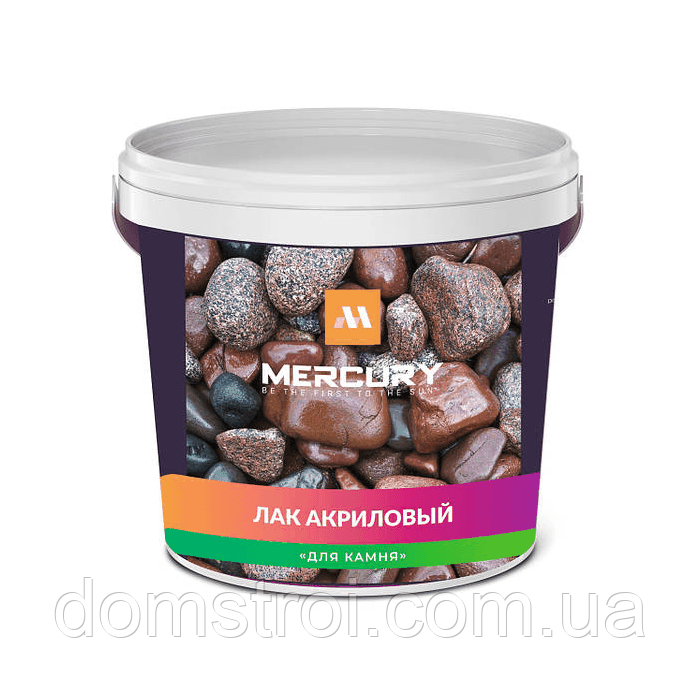 Лак акриловий по каменю прозорий Mercury (1 л)