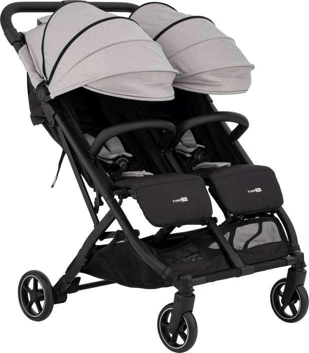 Коляска для дитини прогулянкова FreeON Active TWIN, сіра, фото 1