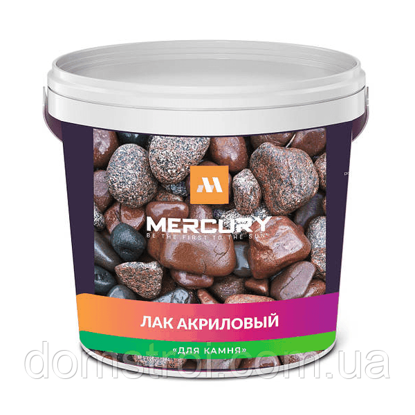 Лак акриловий по каменю прозорий Mercury (2 л)