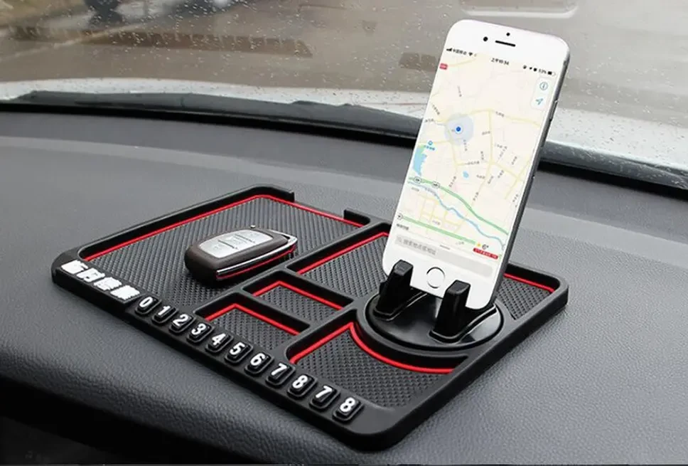 Силіконовий килимок протиковзкий в автомобіль на панель MOBILE