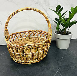 Кошик з лози 29х29 см Великодній кошик