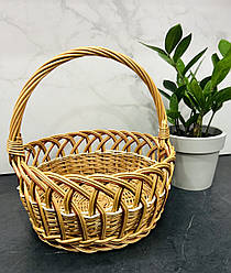 Кошик з лози 24х26 см Великодній кошик