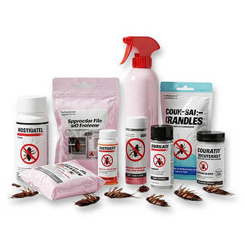 Порошки та аерозолі від тарганів 