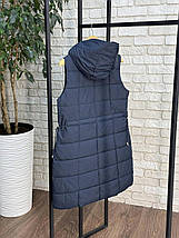 Стильна жіноча жилетка на синтепоні 100, тканина "Плащівка" 50, 52, 54, 56 розмір 50, фото 4