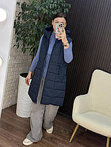 Стильна жіноча жилетка на синтепоні 100, тканина "Плащівка" 50, 52, 54, 56 розмір 50, фото 5