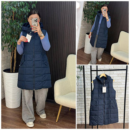 Стильна жіноча жилетка на синтепоні 100, тканина "Плащівка" 50, 52, 54, 56 розмір 50, фото 1