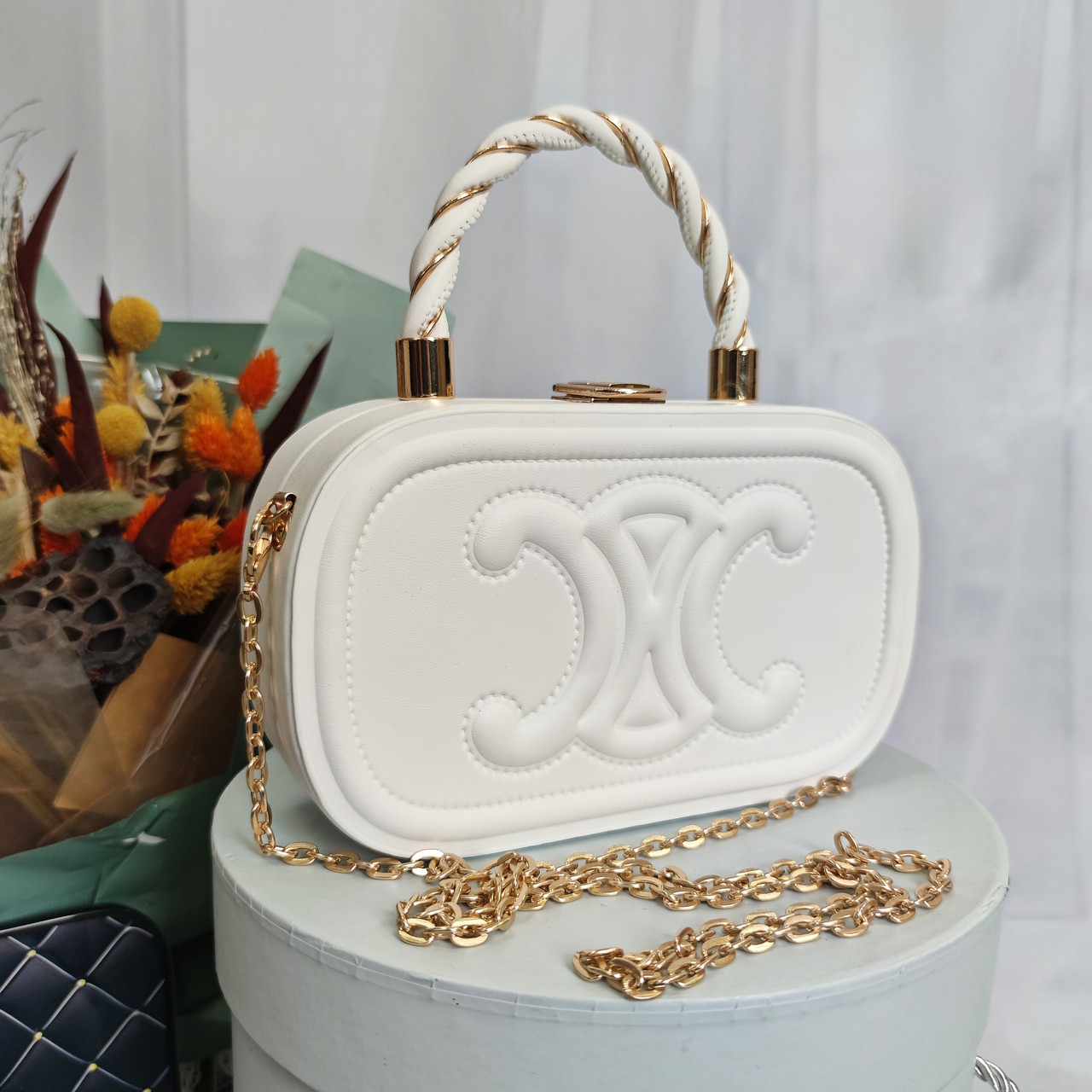 Жіноча сумка Celine, елегантна каркасна сумочка