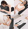 Подушка ергономічна для підтримки тіла Розслаблення Relax Pillow (Чорний), фото 8