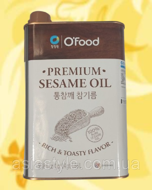 Олія кунжутна, Кунжутна олія, не рафінована, Тм Офуд, Chungjungone O'food Premium Sesame Oil, Ofood, 1,65л