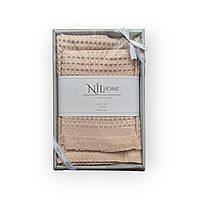 Набір з двох вафельних рушників NIL Home (Пудра, 50х90 / 70х140)