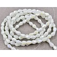 Крапля 6*8 мм білий матовий АВ (+-62шт)