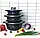 Набір каструль Higher Kitchen НК-301 із гранітним антипригарним покриттям 8 предметів, фото 6