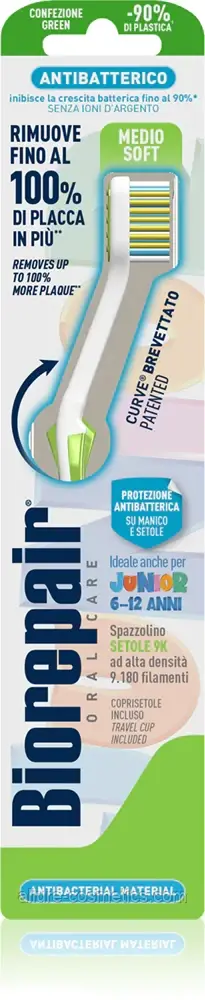 Зубна щітка дитяча від 6 до 12 років Biorepair Junior medium/soft 6-12 years