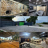 Альтанка з дерева односхилий з рейковими стінками 6 х 3 м, фото 10