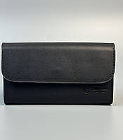 Шкіряний гаманець-клатч SOPHIE чорний