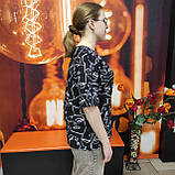 Жіноча чорна футболка принт обличчя Україна, фото 5