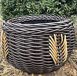 Вазон вуличний для квітів із ротанга 12л, фото 3